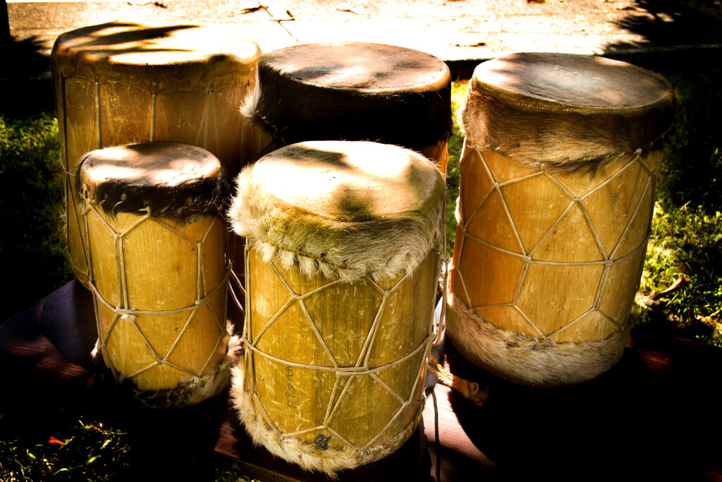 Las Tamboras o Tamboritas de Fulía: 
Se utilizan en Barlovento, parte del litoral central y más recientemente en la zona metropolitana, para celebrar los velorios de cruz en el mes de Mayo, santo o vírgenes aparecidas en cualquier fecha del año, ya sea por promesa o devoción. Básicamente son tres tamboras aunque en el municipio Andrés Bello son incorporadas una o dos tamboras más. Sus medidas son de un os 30 a 40 cm. de largo y entre 50 y 60 de diámetro; son fabricadas con madera de lano o Balso la cual se les coloca un cuero de Venado o Chivo en cada extremo. Su afinación consiste en la tensión de ambos cueros hecha por guaral. Los nombres de estas tamboritas varían de acuerdo a la población, conservando solamente el nombre de la prima que es la tambora base y la d e sonido más agudo de la batería. Por ejemplo en los municipio Acevedo y Brión los nombres son: Prima, Cruza’o y Puja’o. Y para el municipio Andrés Bello tenemos: Prima, Segunda, Tercera, Bajo y/o Trama’o. También acompañan a las mismas el Cuatro, las Maracas y un plato de peltre. 